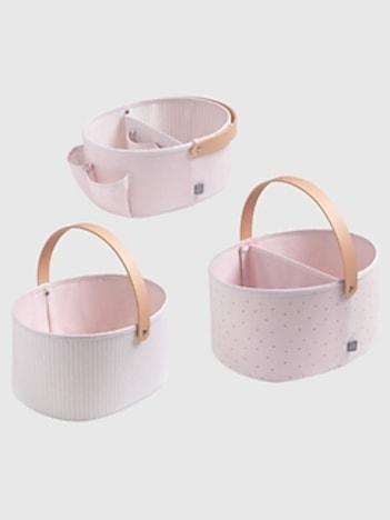 babyGap 3 Pack Nested Fabric Storage Bins with Handles