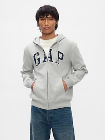 VintageSoft Arch Logo Full-Zip Hoodie