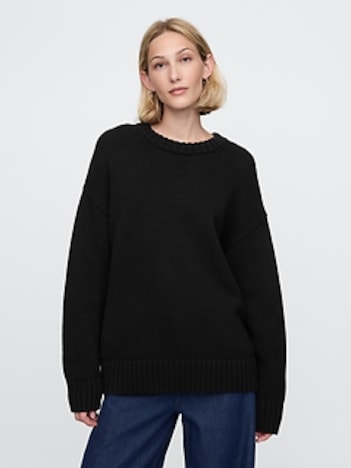 100% Cotton Oversized Boyfriend Sweater