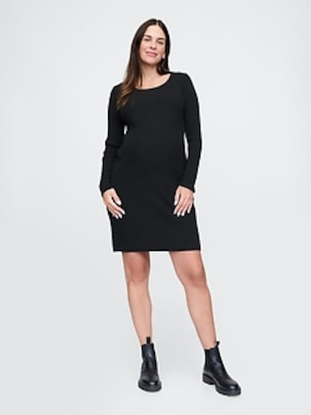 Maternity CashSoft Rib Midi Sweater Dress