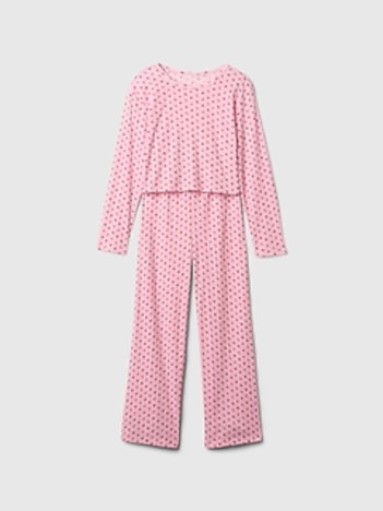 Kids Recycled Pointelle PJ Set