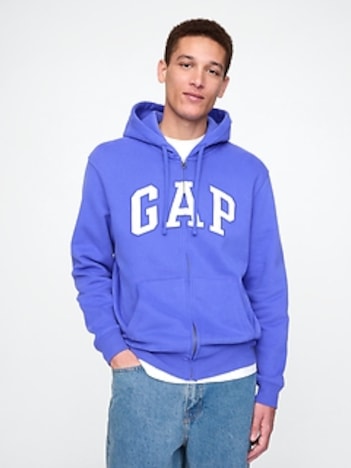VintageSoft Arch Logo Full-Zip Hoodie