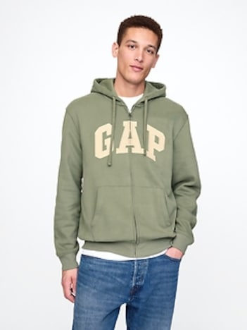 VintageSoft Arch Logo Full-Zip Hoodie