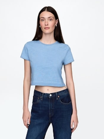 Organic Cotton VintageSoft Cropped T-Shirt