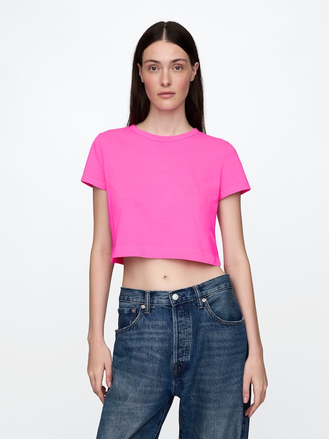 Organic Cotton VintageSoft Cropped T-Shirt