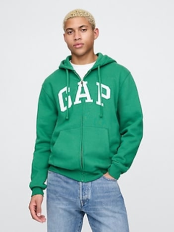 VintageSoft Arch Logo Full-Zip Hoodie