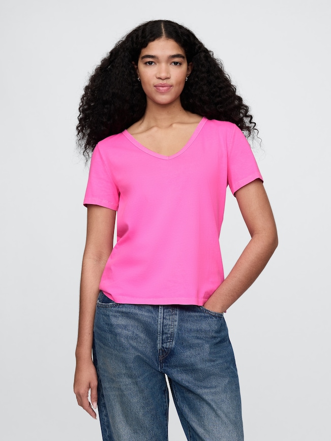 Organic Cotton VintageSoft V-Neck T-Shirt
