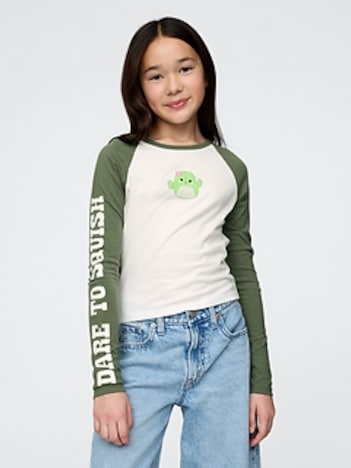 Kids Squishmallow Graphic Raglan T-Shirt