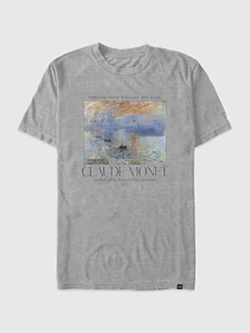 Monet Sunrise Oversized Graphic T-Shirt