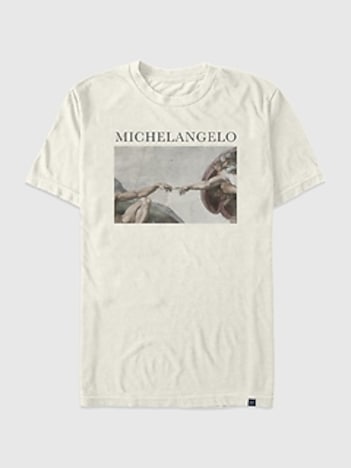 Michelangelo Creation Oversized Graphic T-Shirt