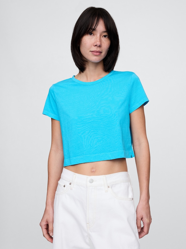 Organic Cotton VintageSoft Cropped T-Shirt