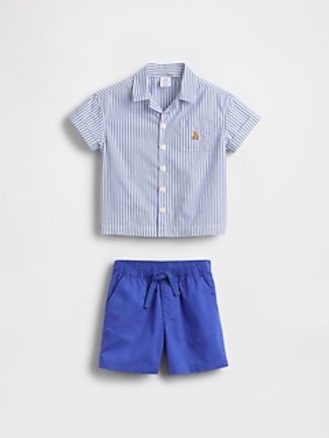 Baby Poplin Outfit Set