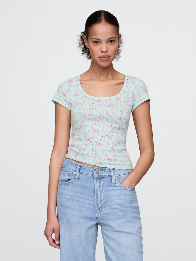 Pointelle Top