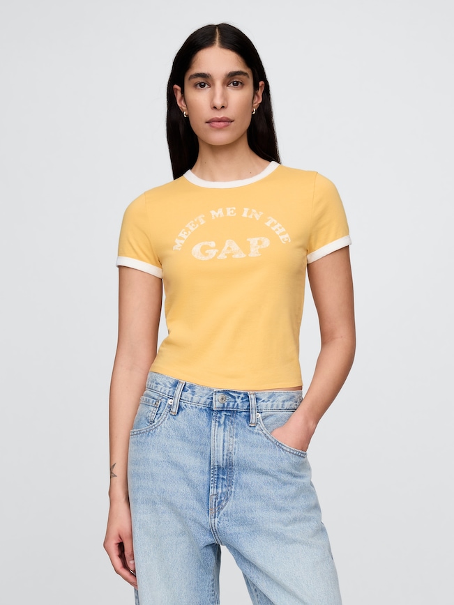 Cotton Jersey Logo Baby T-Shirt